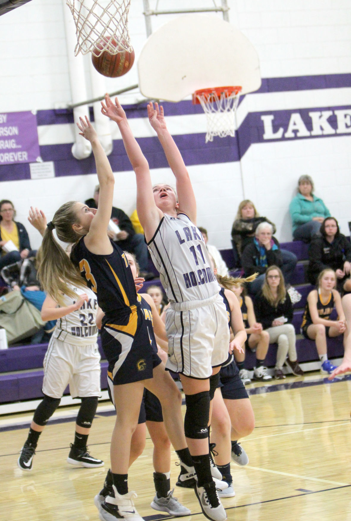 New Auburn at Lake Holcombe girls basketball 12-13-19